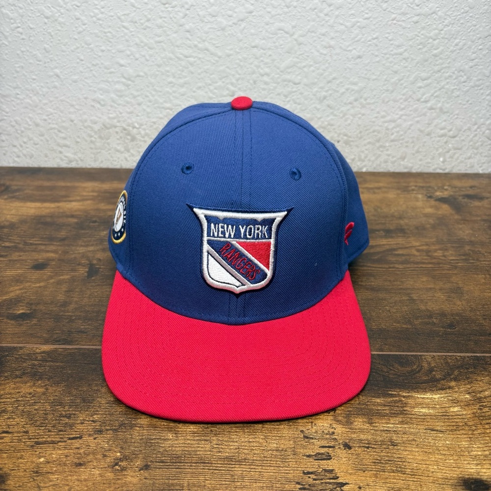 Fanatics NEW One Size Blue and Red New York Rangers Hat